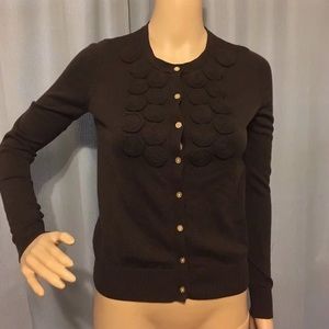 Brown Tory Burch Cardigan Sweater Sz XS